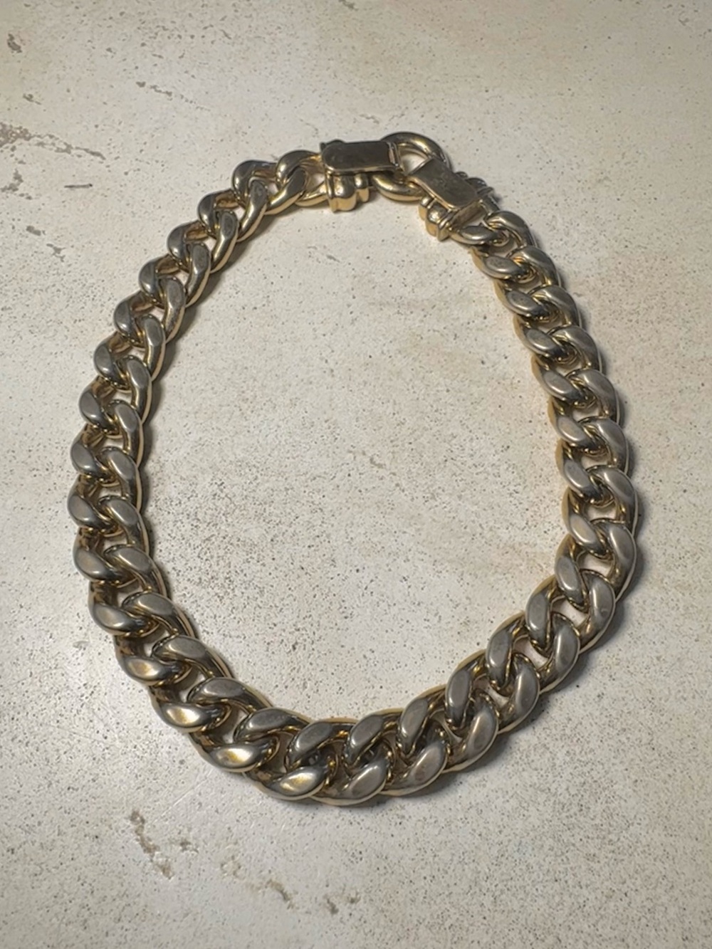 Vintage Carolee Chunky Curb Chain Necklace
